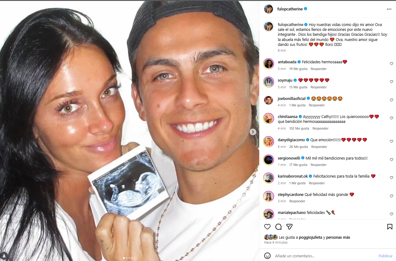 La emoción de Catherine Fulop al enterarse del embarazo de Oriana Sabatini: “La abuela más feliz del mundo” (Foto: Instagram /fulopcatherine)