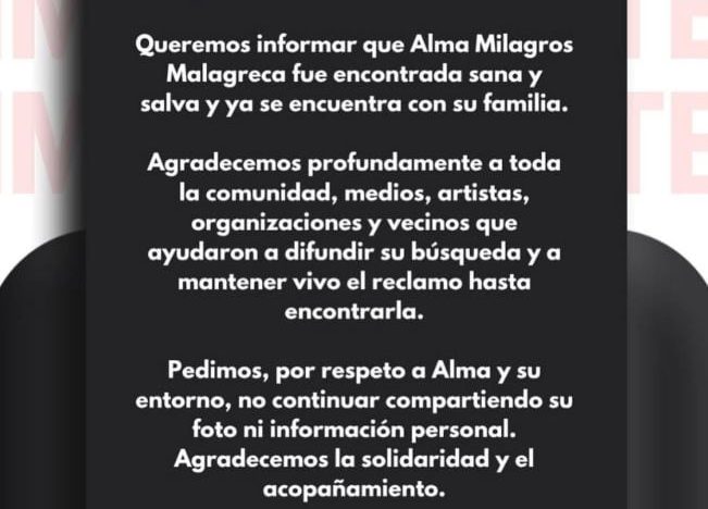 Cómo encontraron a la adolescente de 15 años que desapareció en Laferrere