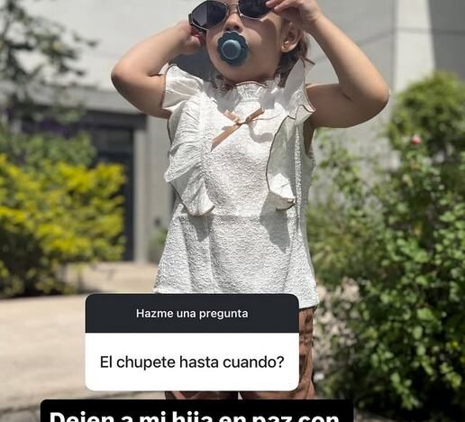 Barby Franco respondió a las críticas que recibe por dejarle el chupete a su hija Sarah Burlando