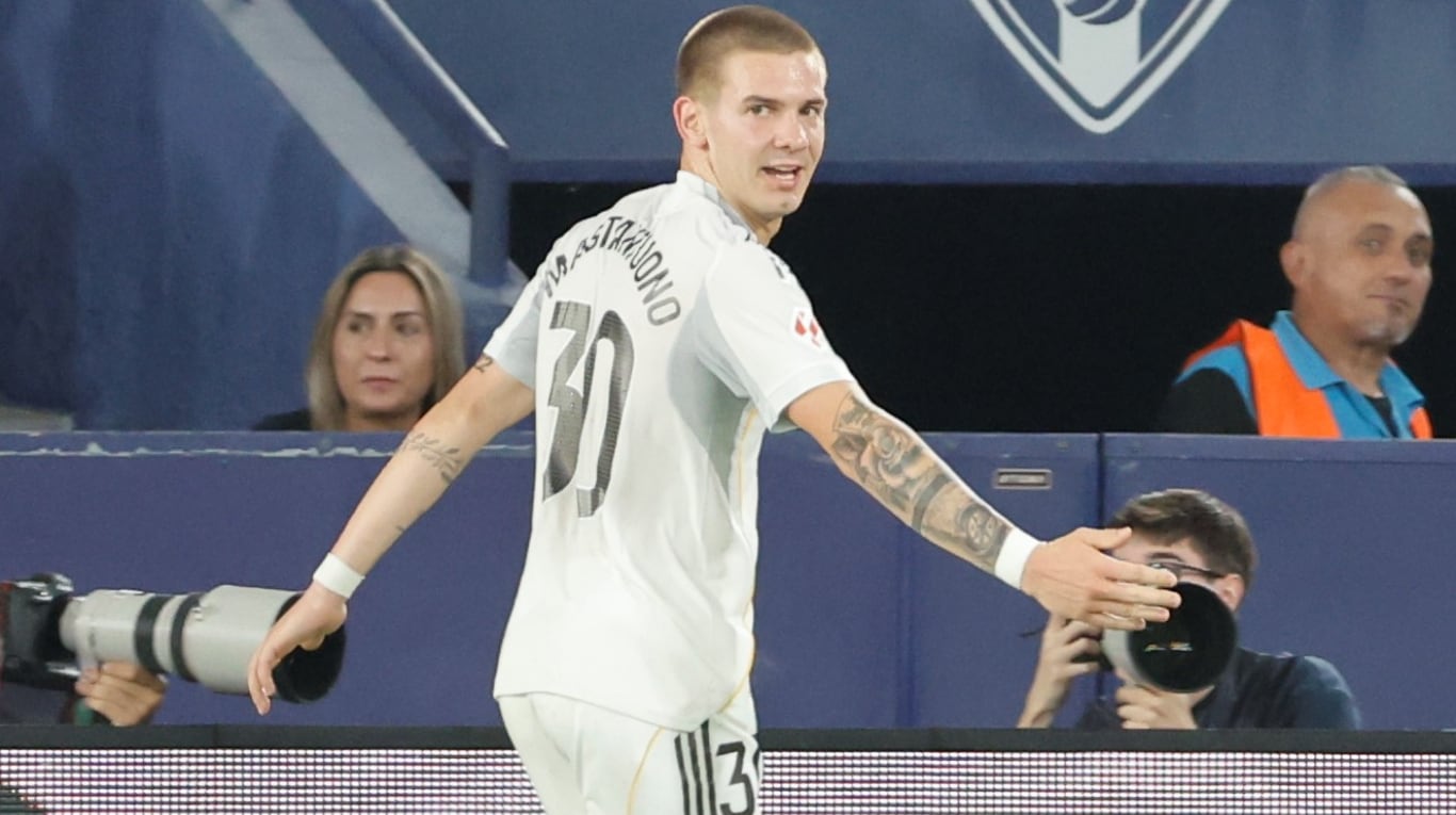 Mastantuono lleva convertir un gol desde su llegada al club español (Foto: EFE).