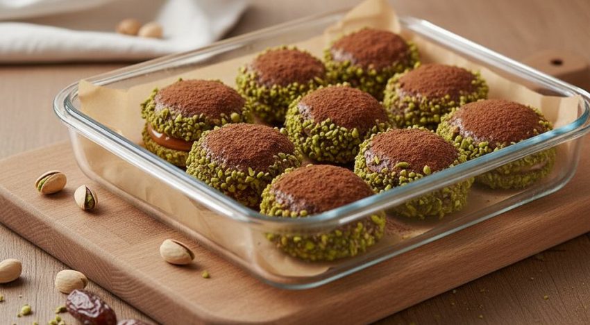 Sin harina ni manteca: cómo hacer alfajorcitos de pistacho con 5 ingredientes