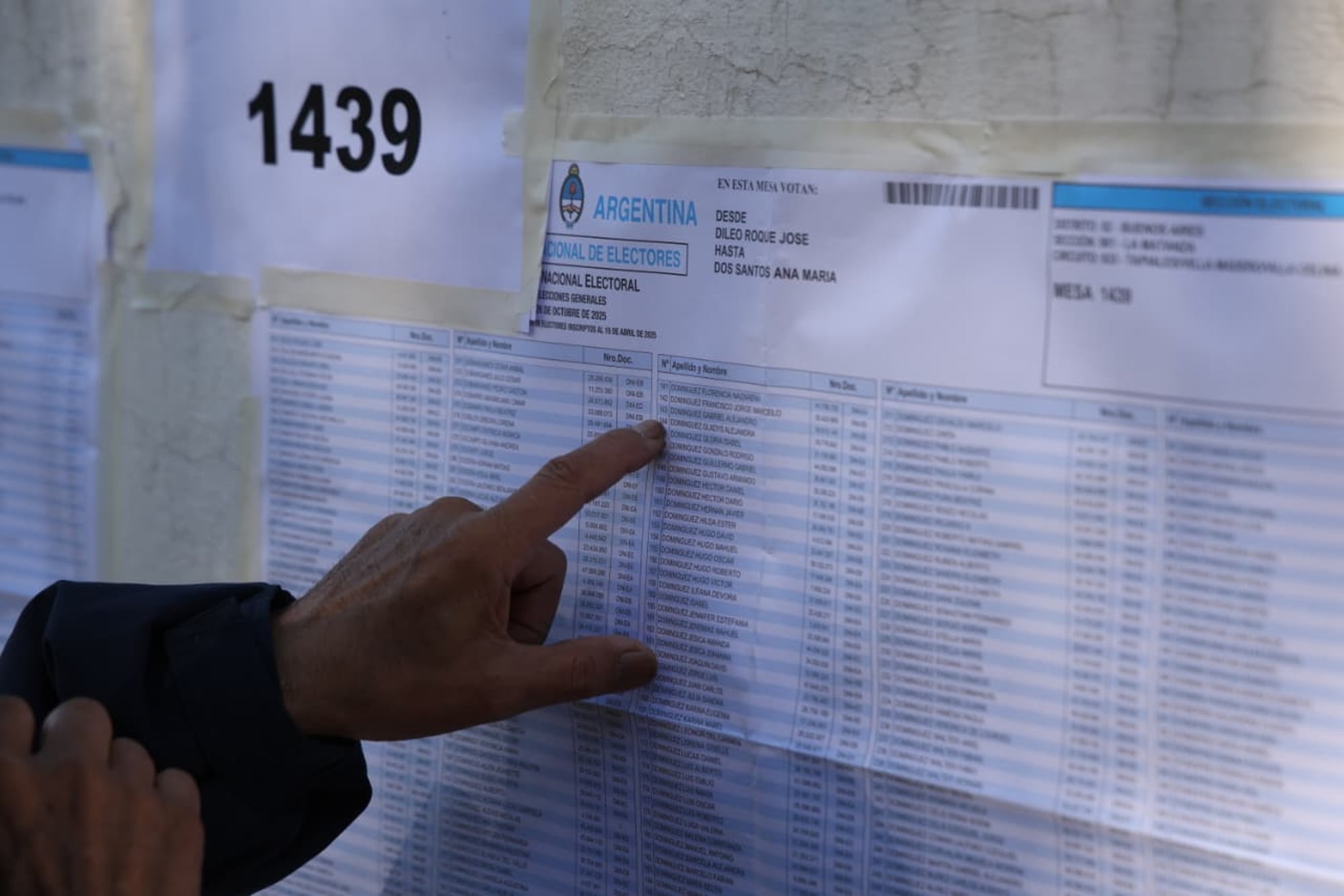 Imágenes que va dejando la votación en las primeras horas