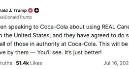 Coca-Cola lanza su primer lote con “receta americana”, basada en un reclamo de Trump: así es la nueva botella Coca-Cola lanza su primer lote con “receta americana”, basada en un reclamo de Trump: así es la nueva botella
