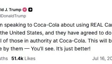 Coca-Cola lanza su primer lote con “receta americana”, basada en un reclamo de Trump: así es la nueva botella