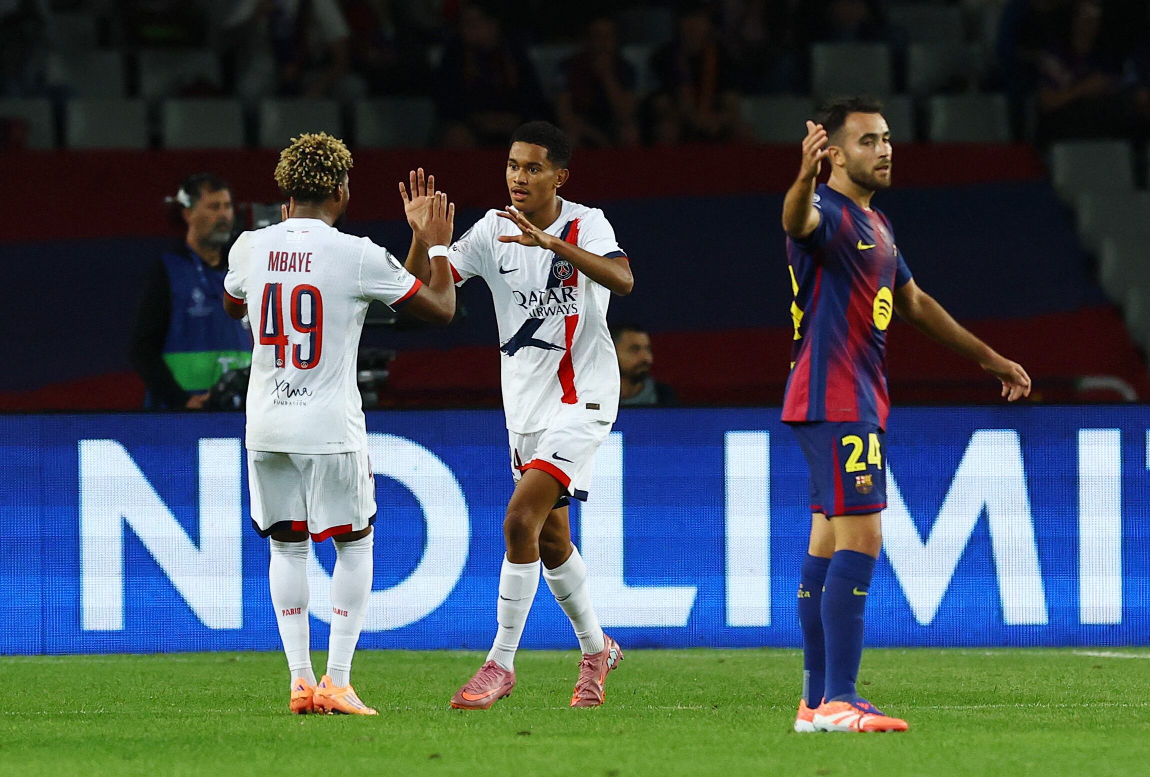 Barcelona vs PSG por la fecha 2 de la Champions League del 2025.