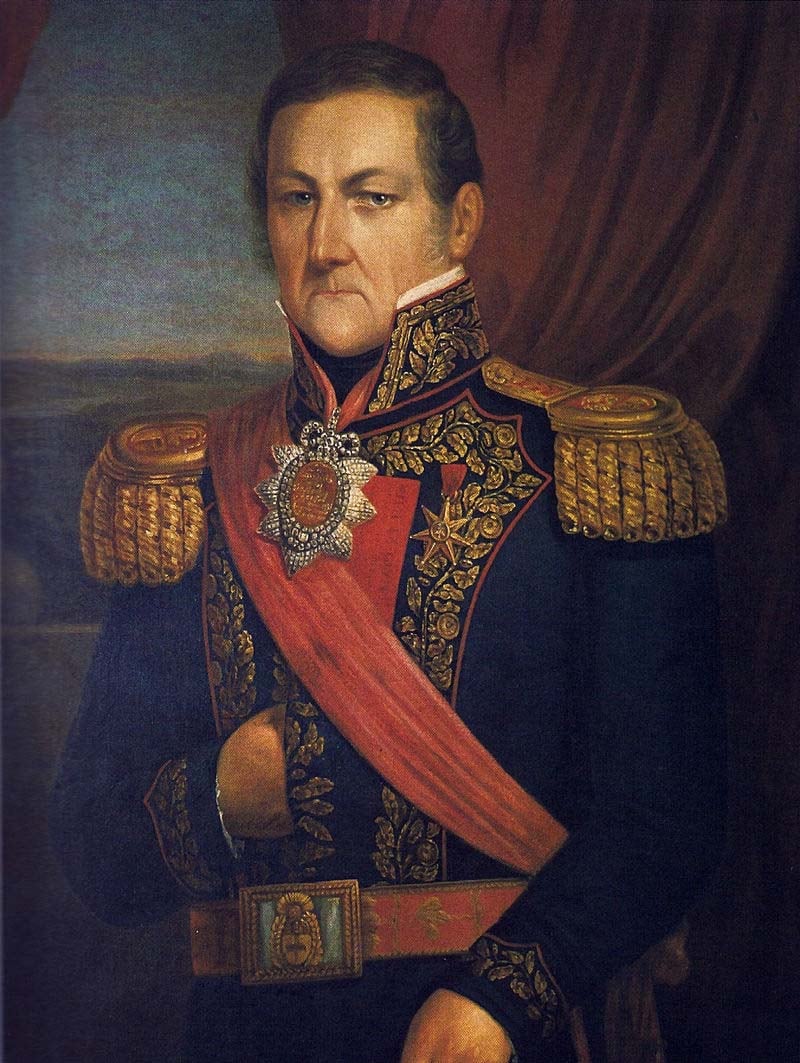 Juan manuel de Rosas, dueño de toda la extensión de tierras que conformaban lo que él llamó Palermo de San Benito