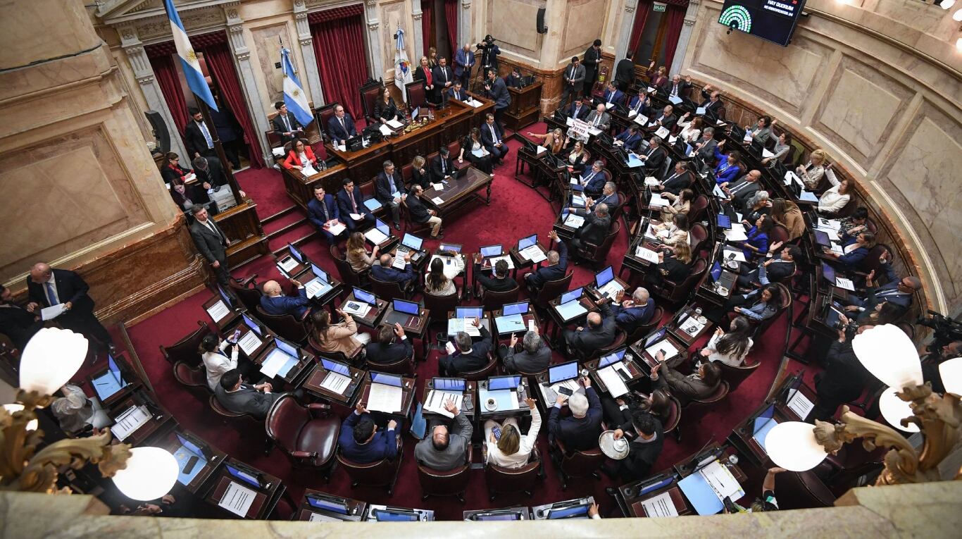 Lueego de que el Congreso rechazó los vetos a las leyes de Financiamiento Universitario y de fondos para el Garrahan, Milei las promulgó, pero suspendió su aplicación (Foto: Senado).