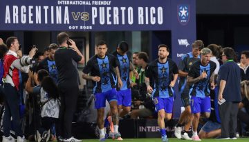 El extraño gesto de Lionel Messi minutos antes del partido de la Selección argentina ante Puerto Rico