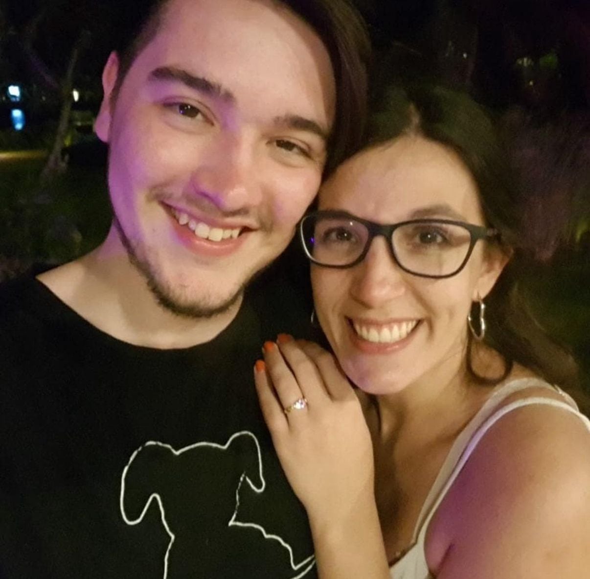 La foto que enviaron a su familia