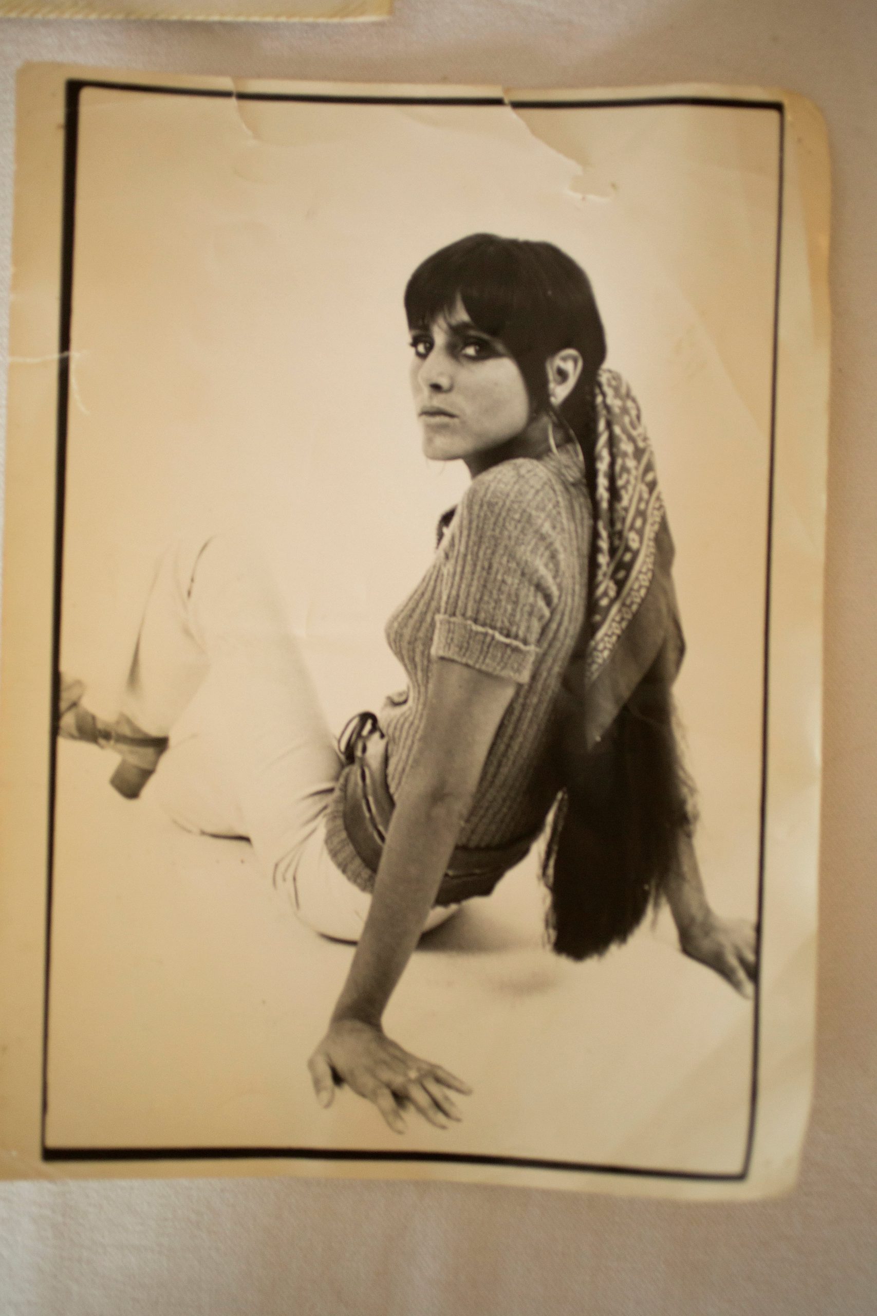 Pata Villanueva, en aquellos años de modelaje 