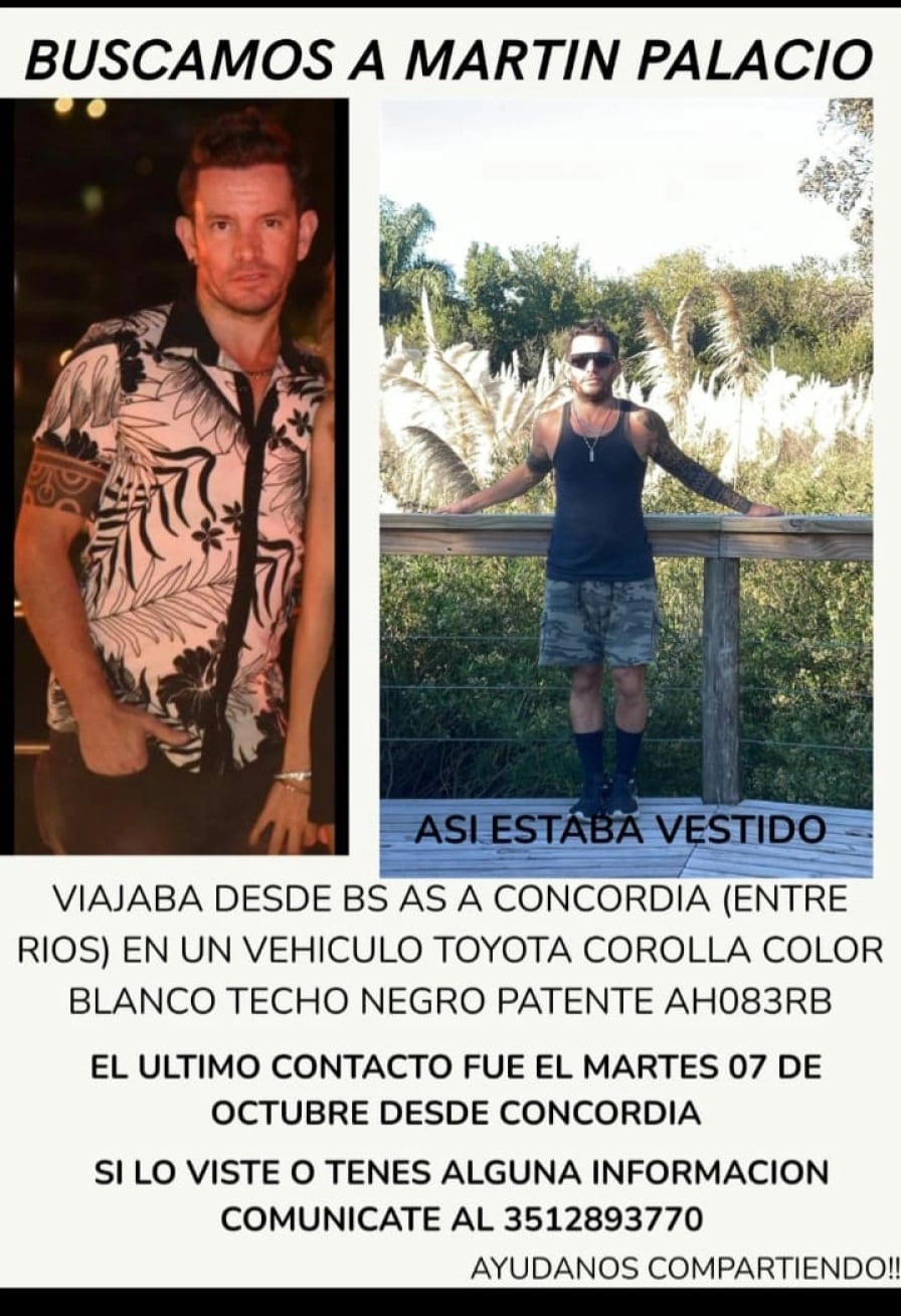 Martín Palacio, el remisero contratado por Pablo Laurta 
