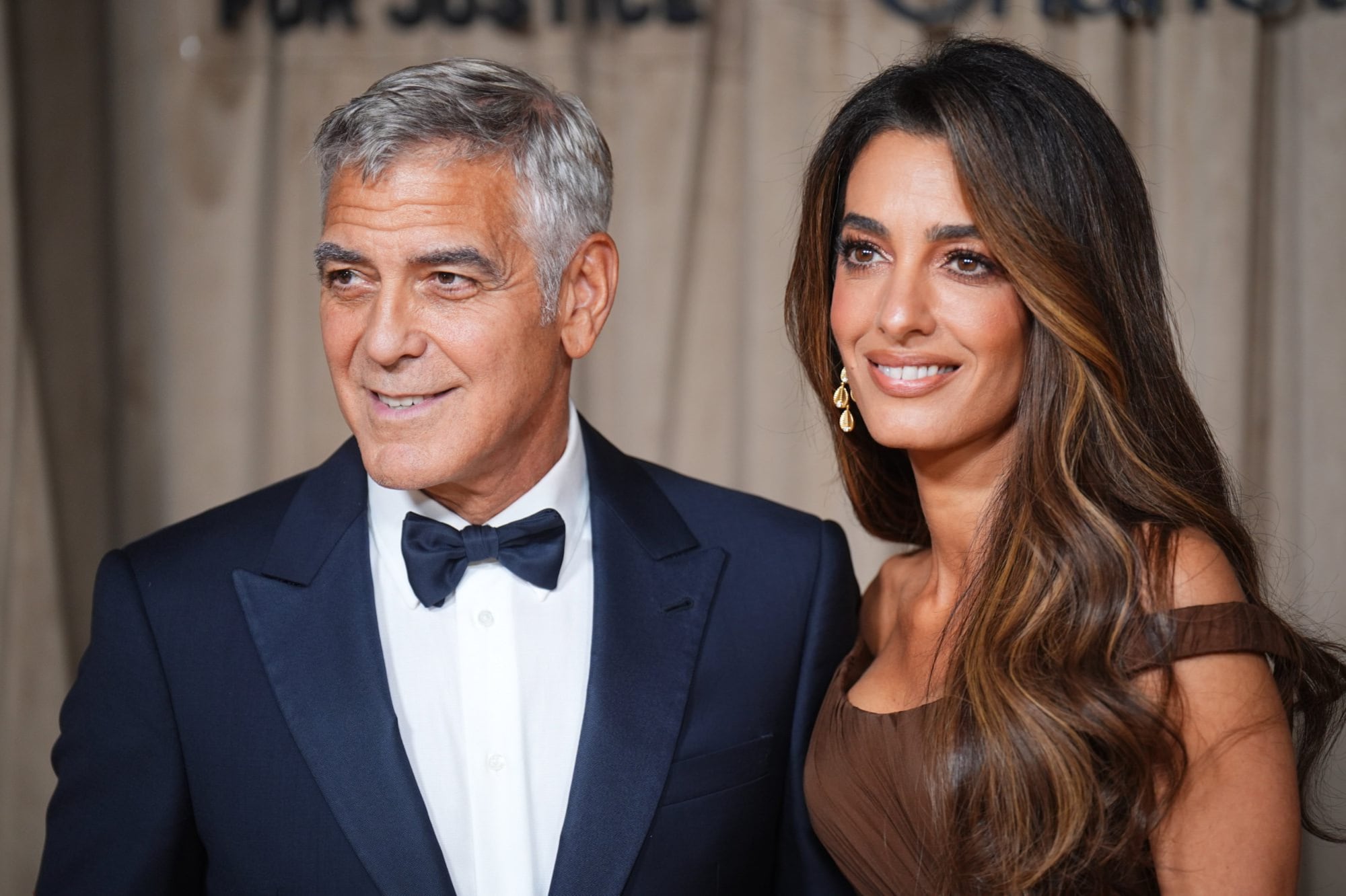 El actor junto a su esposa