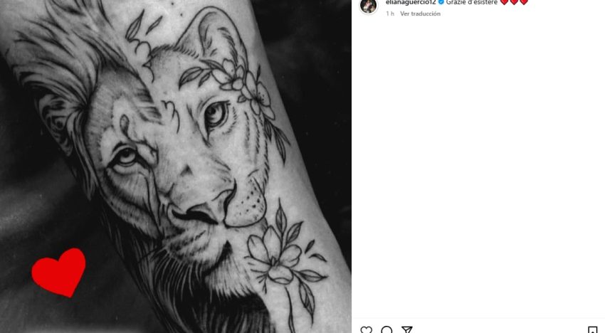 Eliana Guercio mostró el tatuaje que se hizo en honor a Chiquito Romero y explicó su significado