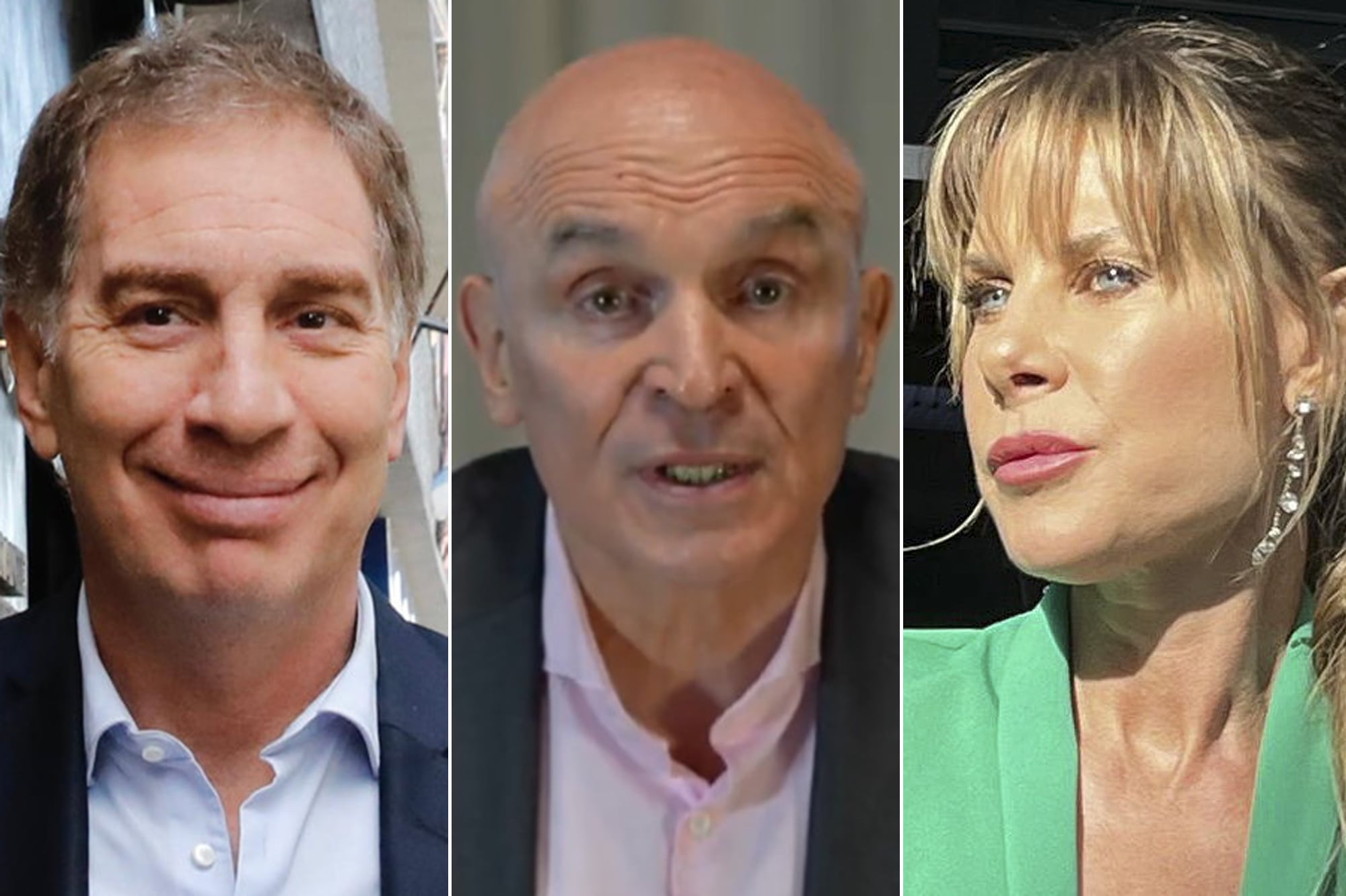 Diego Santilli, José Luis Espert y Karen Reichardt