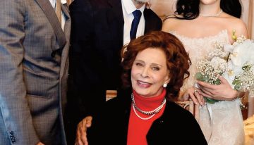 El hijo de Sophia Loren. Carlo Ponti jr se casó con una instructora de Zumba y la diva italiana lució espléndida a sus 91