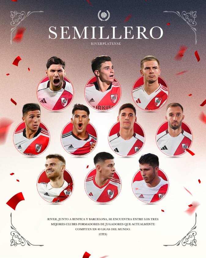 River celebró el reconocimiento del CIES (Foto: Instagram - @riverplate)