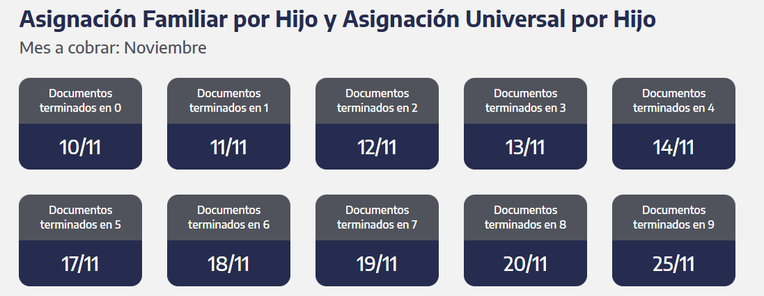 Cuándo cobro la AUH en noviembre 2025 (Foto: ANSES)