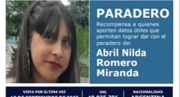 A dos meses de la desaparición de Abril Romero, ofrecen una recompensa millonaria para dar con su paradero