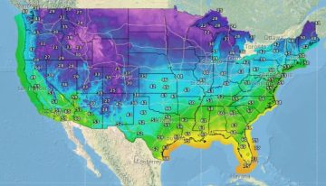El mapa con las ciudades de EE.UU. que serán impactadas por nueva ola de frío el fin de semana del 8 y 9 de noviembre