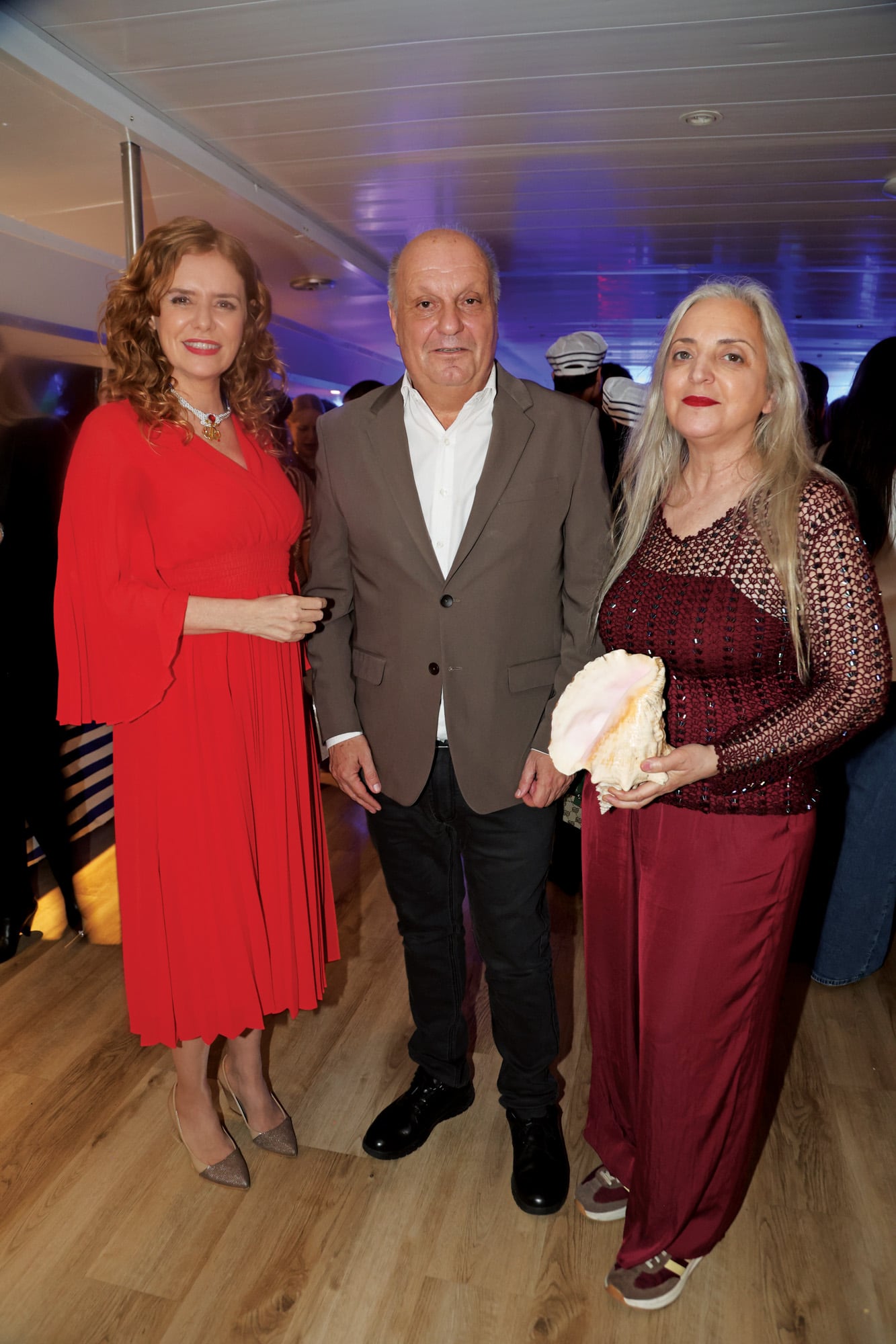 Karina El Azem, Hernán Lombardi y Nicola Costantini