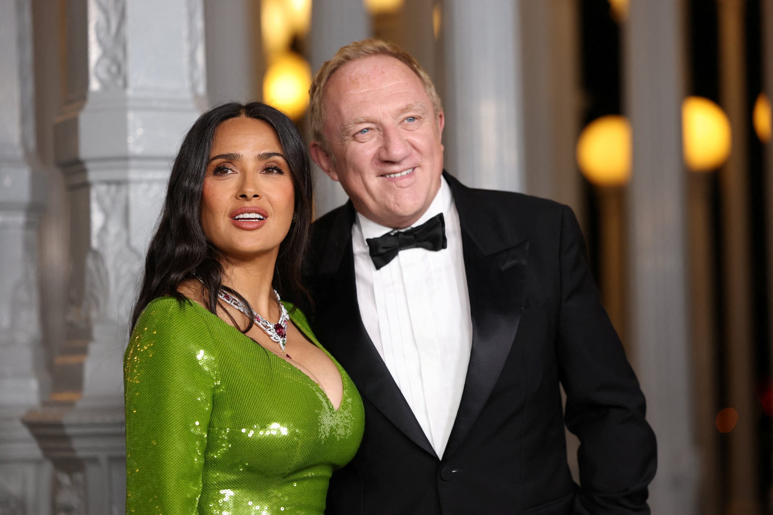 Salma Hayek junto a Francois-Henri Pinault en la gala LACMA. (Foto: REUTERS/Mario Anzuoni)