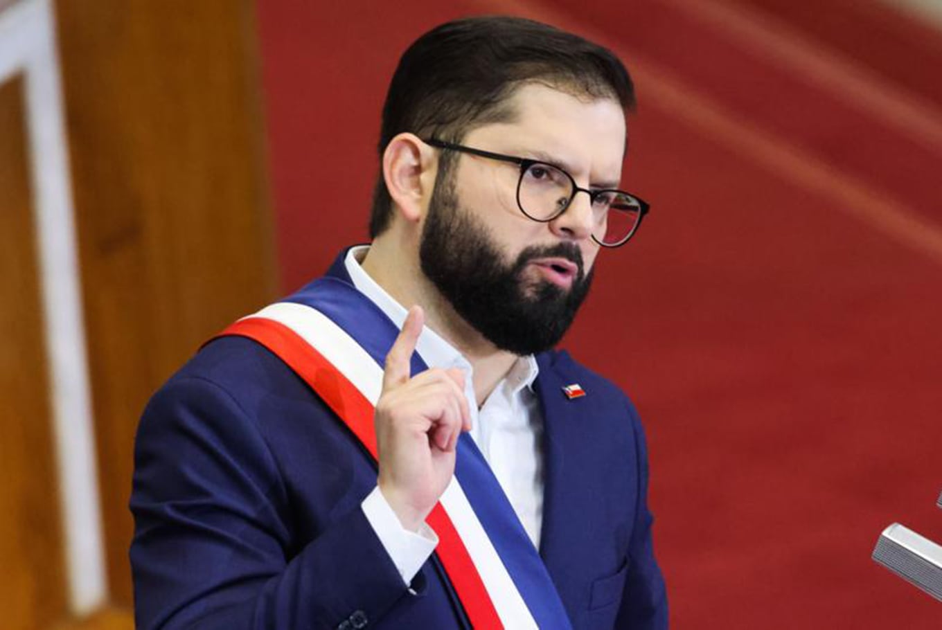 El presidente Gabriel Boric habló tras conocerse los resultados electorales en Chile