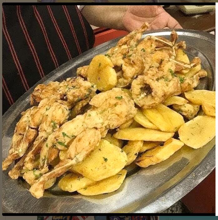 Ranas doble pechuga a la provenzal, el plato que siempre pedía Diego cuando visitaba la cantina