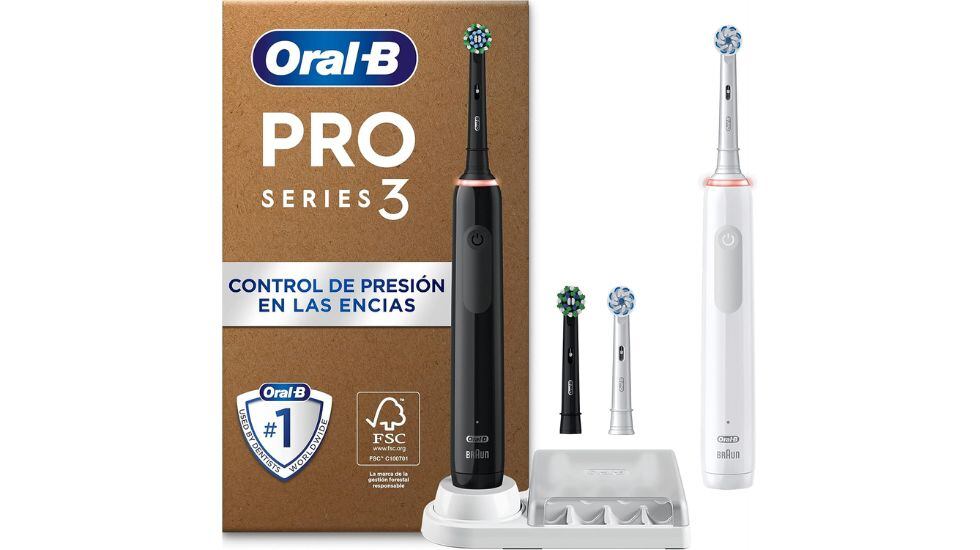 Pack de dos cepillos eléctricos Oral-B Pro 3.