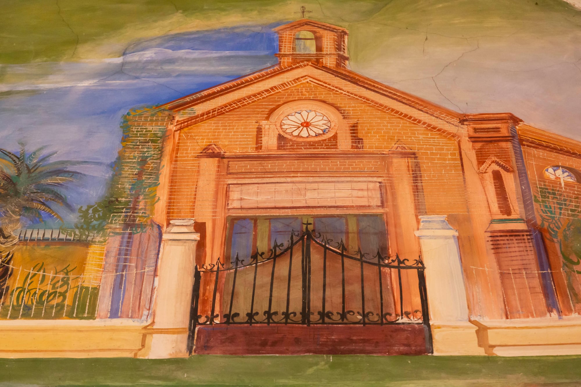 La misma fachada en la pintura de Soldi