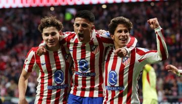 Atl. Madrid le ganó a Sevilla 3 a 0 por la fecha 11 de La Liga de España
