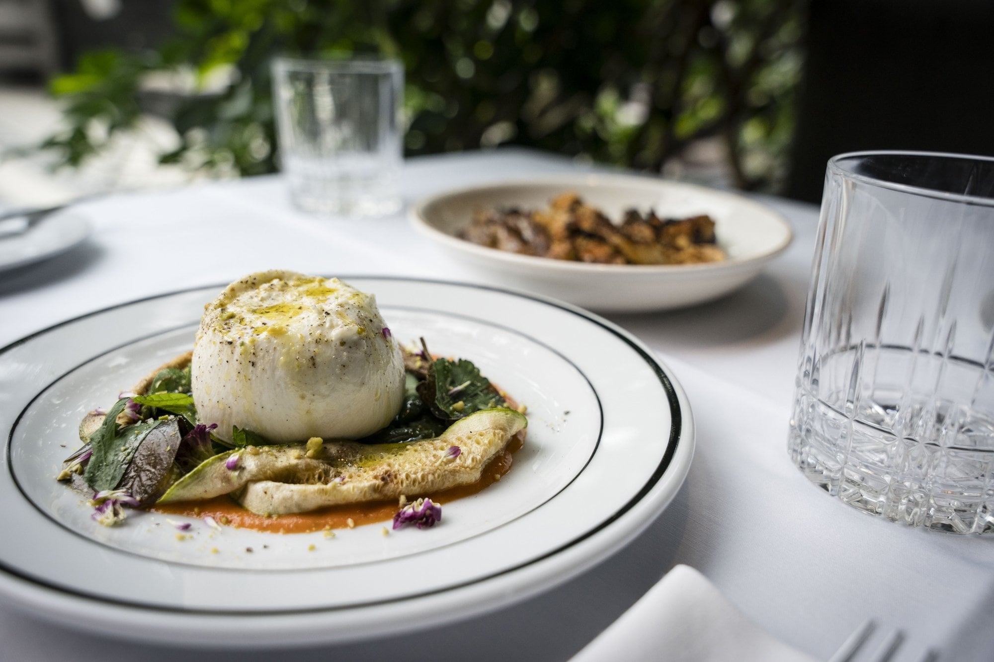 La burrata con zucchini y pistachos, una entrada que logró imponerse