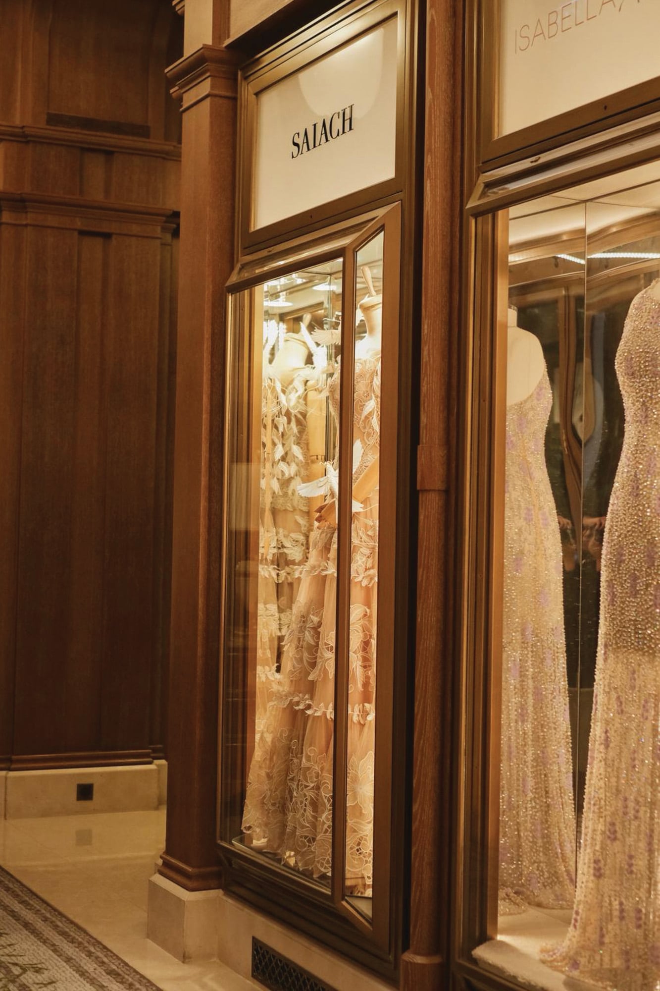 Imagen de la vitrina en el Ritz