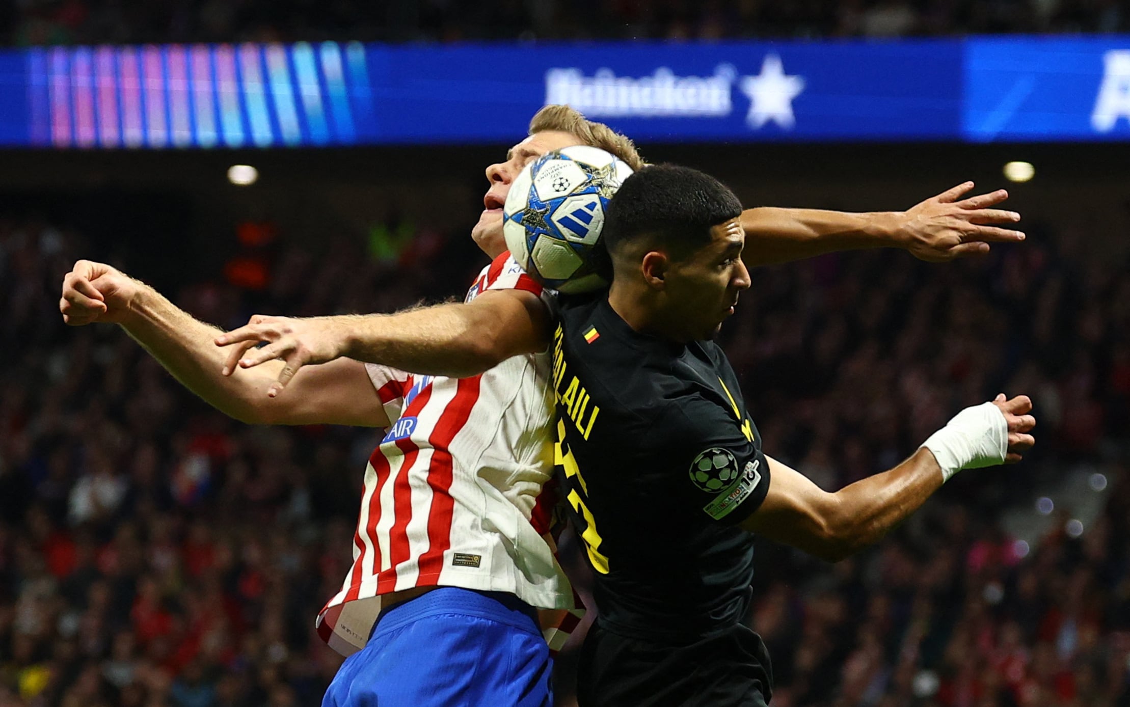 Atl. Madrid vs RU Saint-Gilloise por la fecha 4 de la Champions League del 2025.