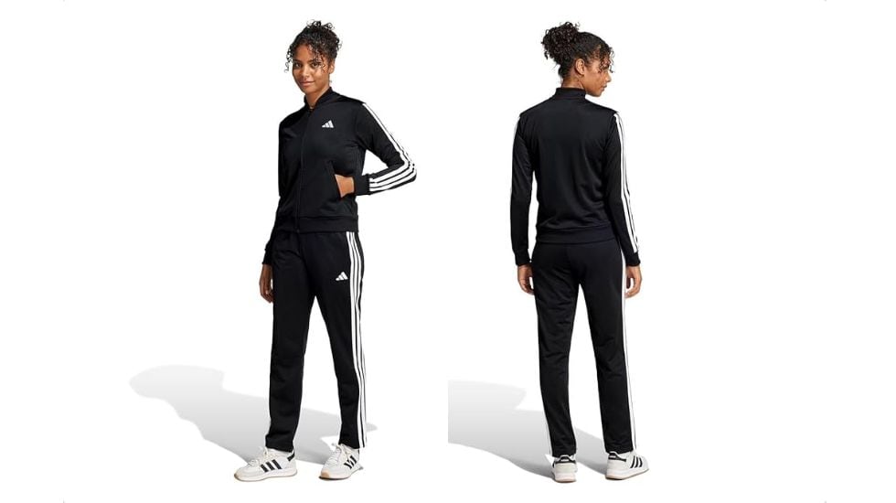 Chándal de mujer Adidas de color negro.