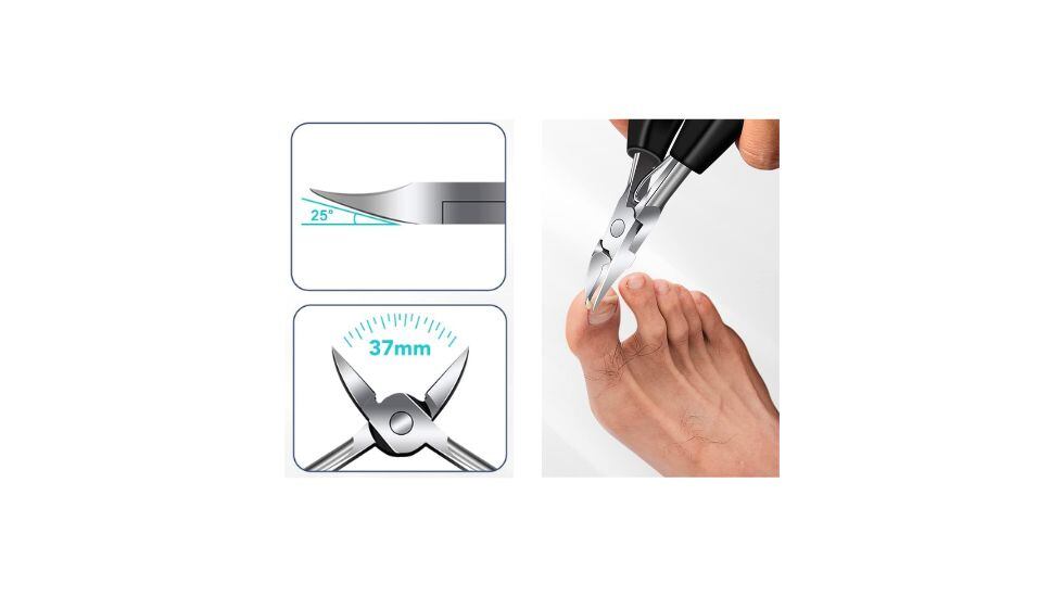 Estos alicates para las uñas son como los que utilizan los profesionales.