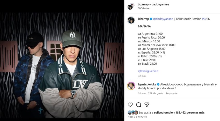 Bizarrap anunció su nueva sesión y sorprendió al revelar con qué famoso artista internacional es