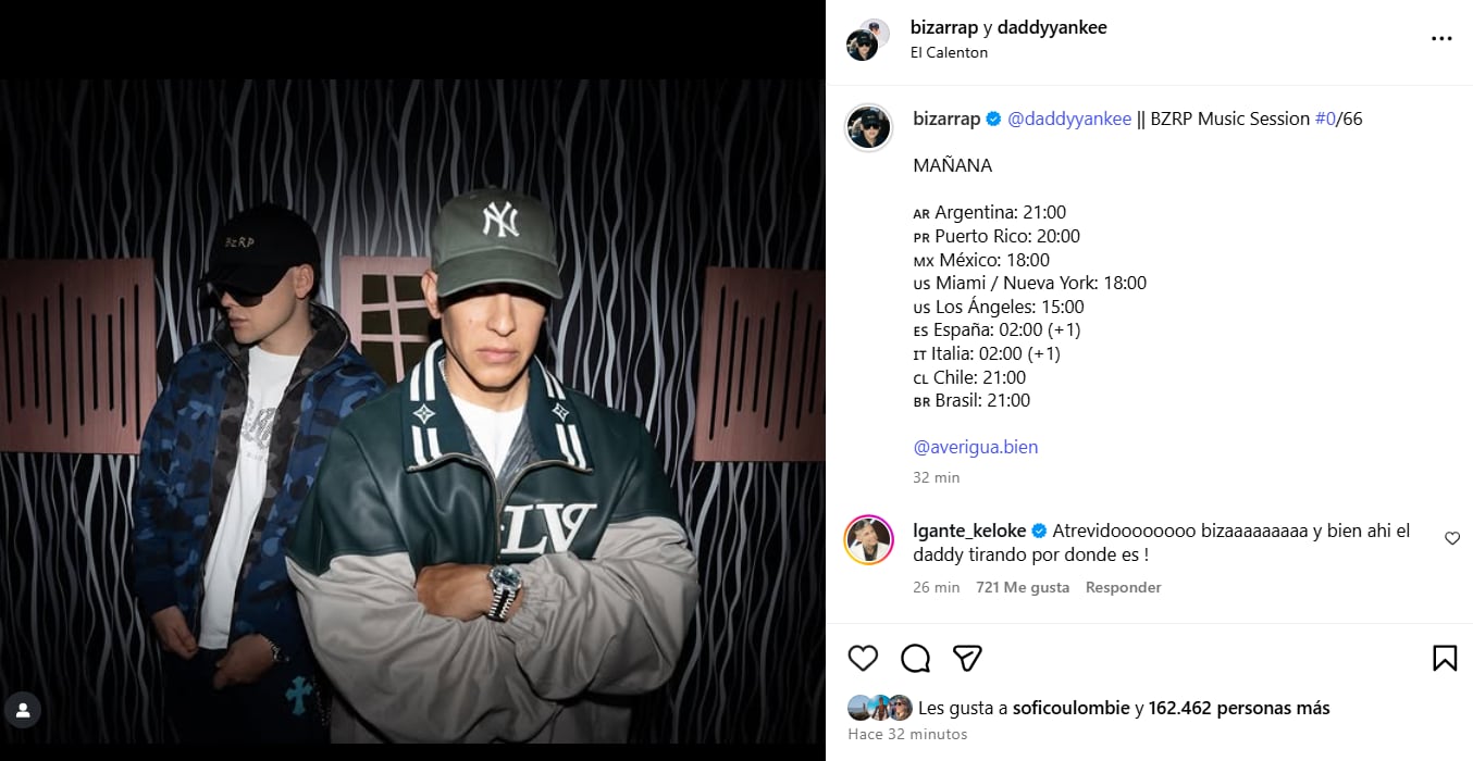 La publicación generó un gran revuelo en redes sociales