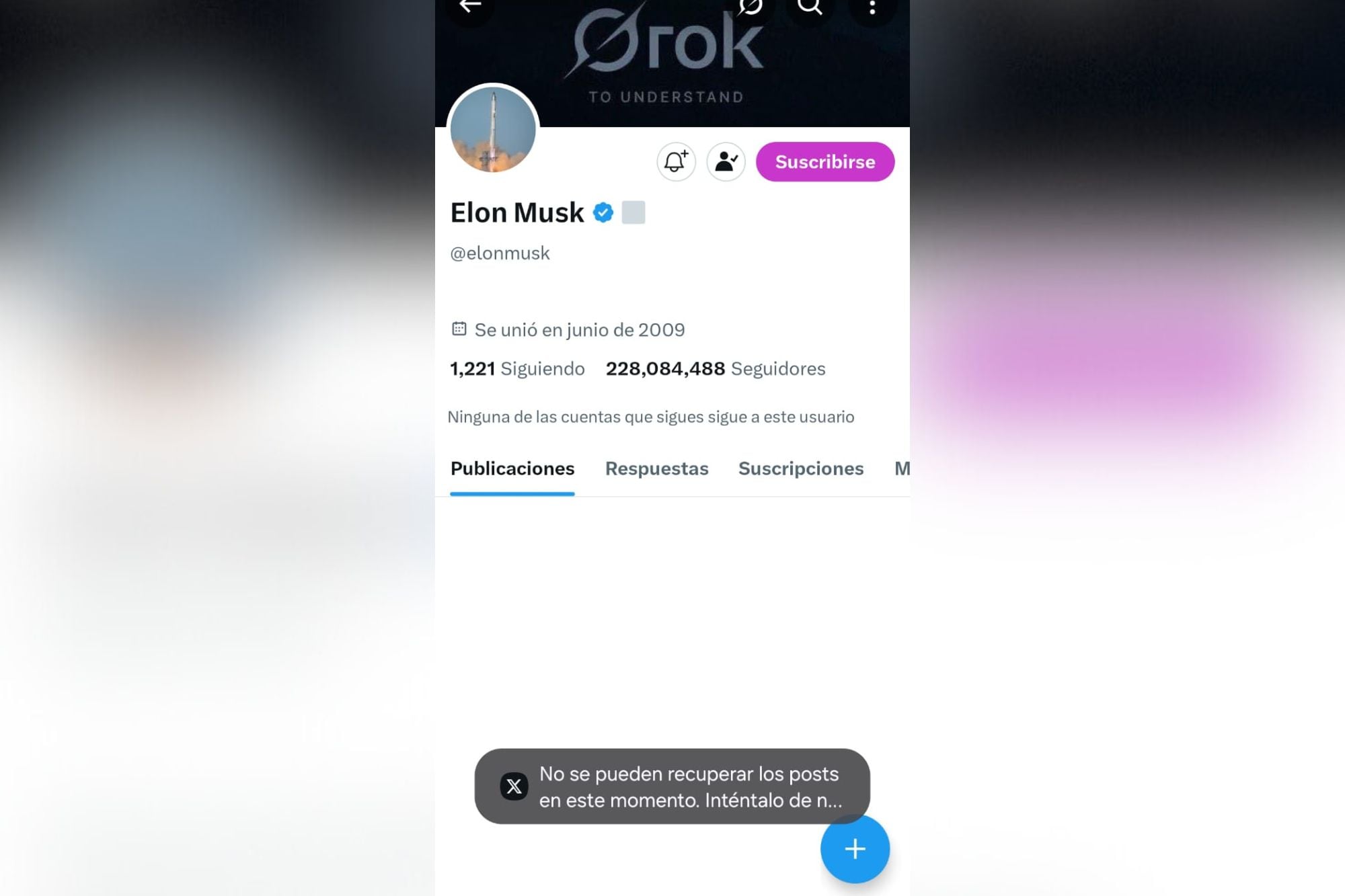 La red social X presenta fallas