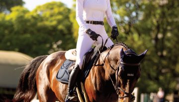 Isabelle Strom y Olympia Zavaleta. Madre e hija brillaron en un campeonato de salto alentadas por la trilliza de Oro María Emilia