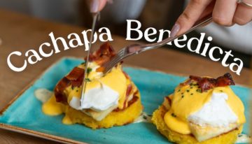 Es venezolana y reformuló la receta de Eggs Benedict con ingredientes típicos: así es la “Cachapa Benedicta”