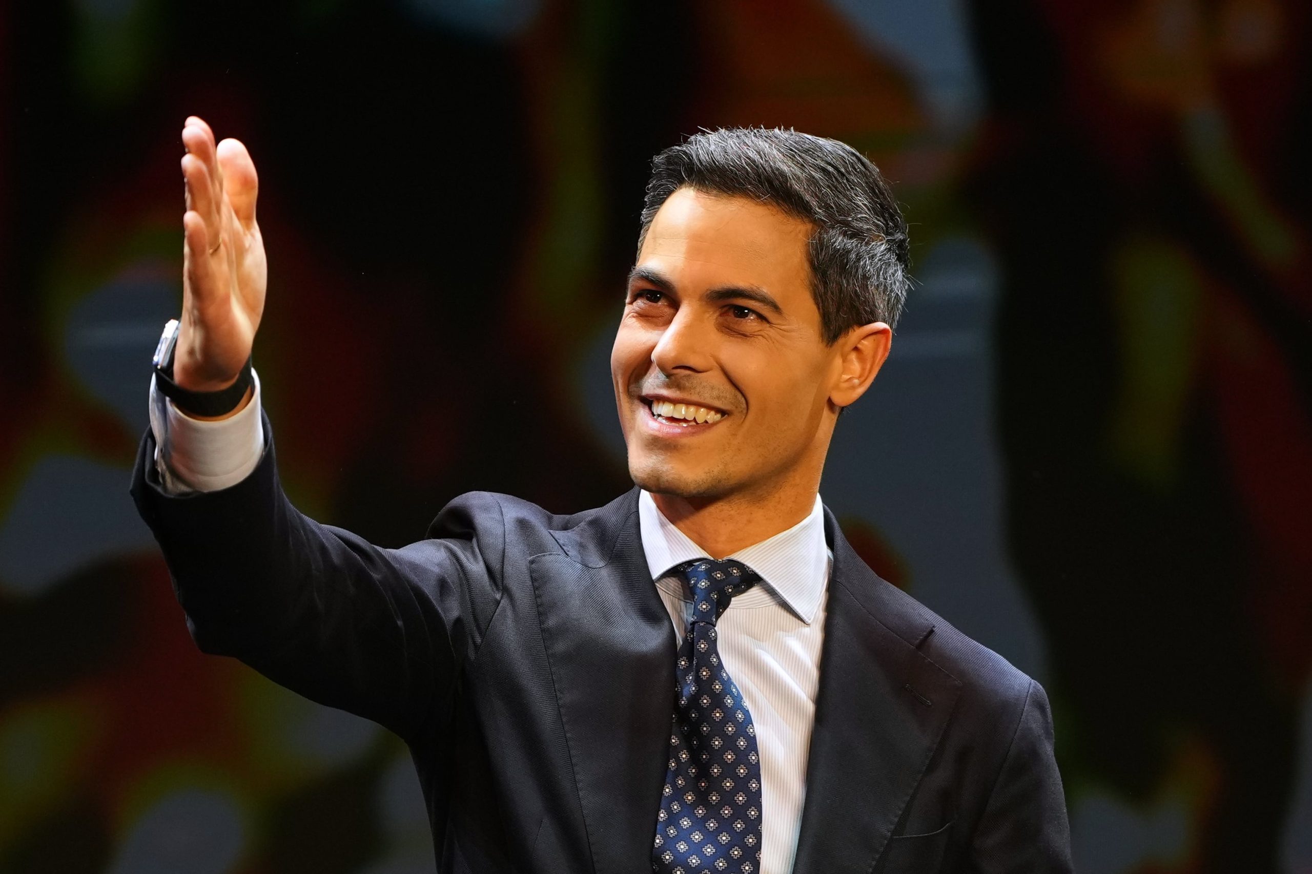 Rob Jetten, líder del partido de centroizquierda D66, celebró la victoria conseguida el viernes 31 de octubre