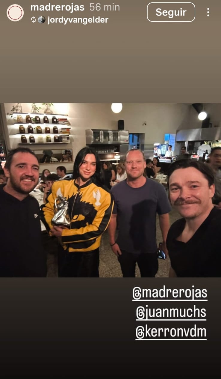 Dua Lipa visitó una parrilla de Villa Crespo durante su primera noche en Buenos Aires