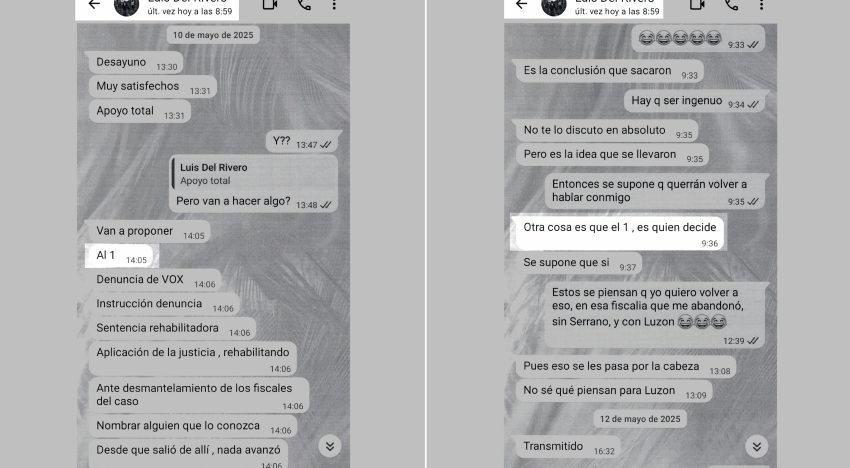 Los mensajes del empresario Luis del Rivero al fiscal Stampa tras la reunión con Leire Díez: “El 1 es quien decide”