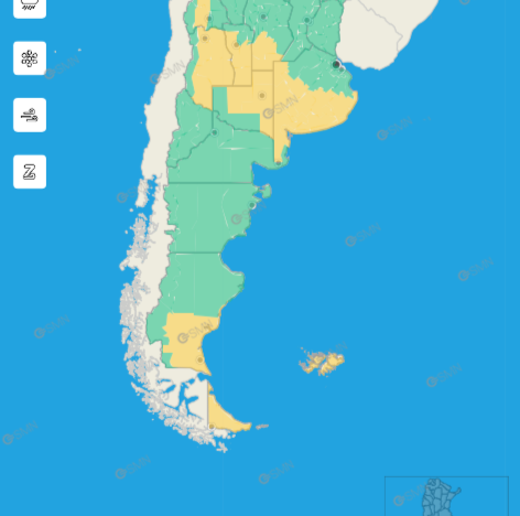 Hay alerta amarilla por tormentas, viento zonda y viento para este lunes 3 de noviembre