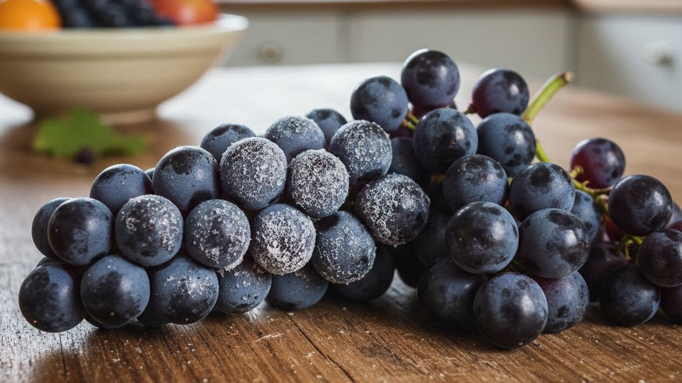 La pruina sirve para proteger a las uvas de bichos y plagas. (Imagen ilustrativa generada con IA)