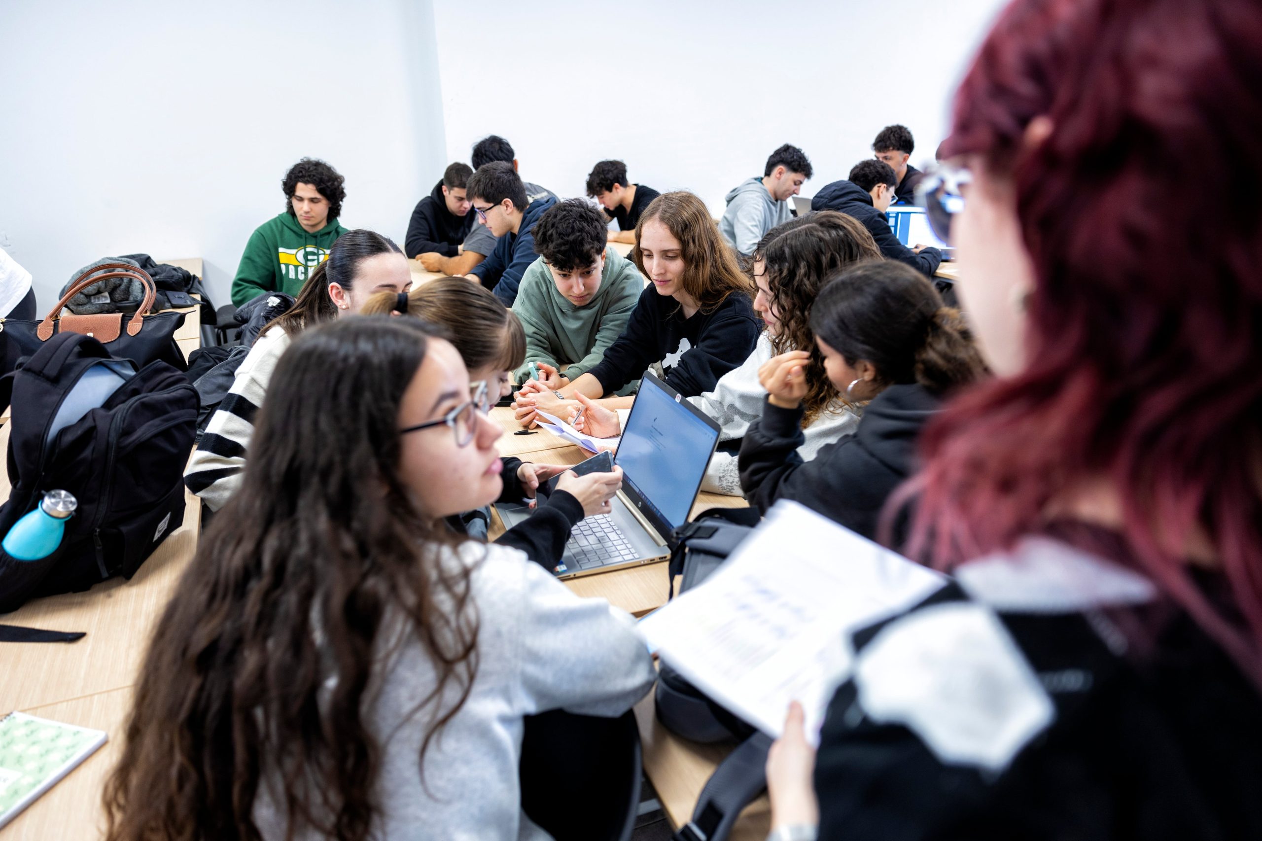 Alumnos de Ciencias del Deporte en la Universidad Rey Juan Carlos.