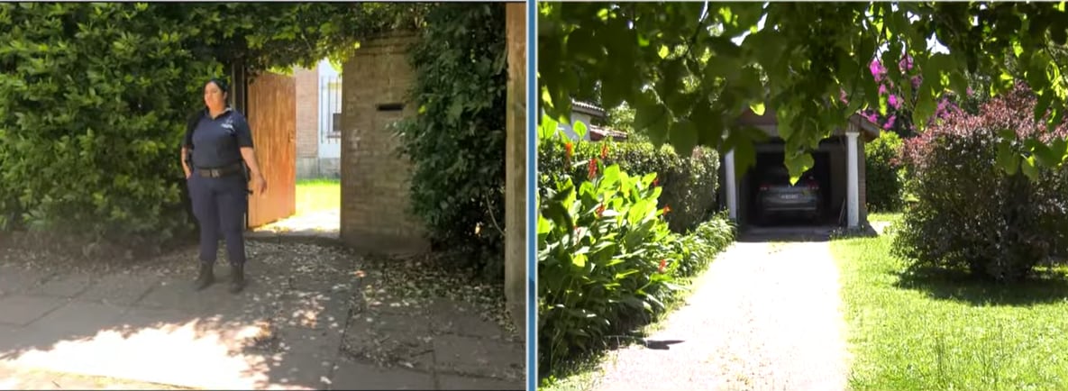 Personal policial mantiene la vigilancia en la casa de la psiquiatra, ubicada en City Bell