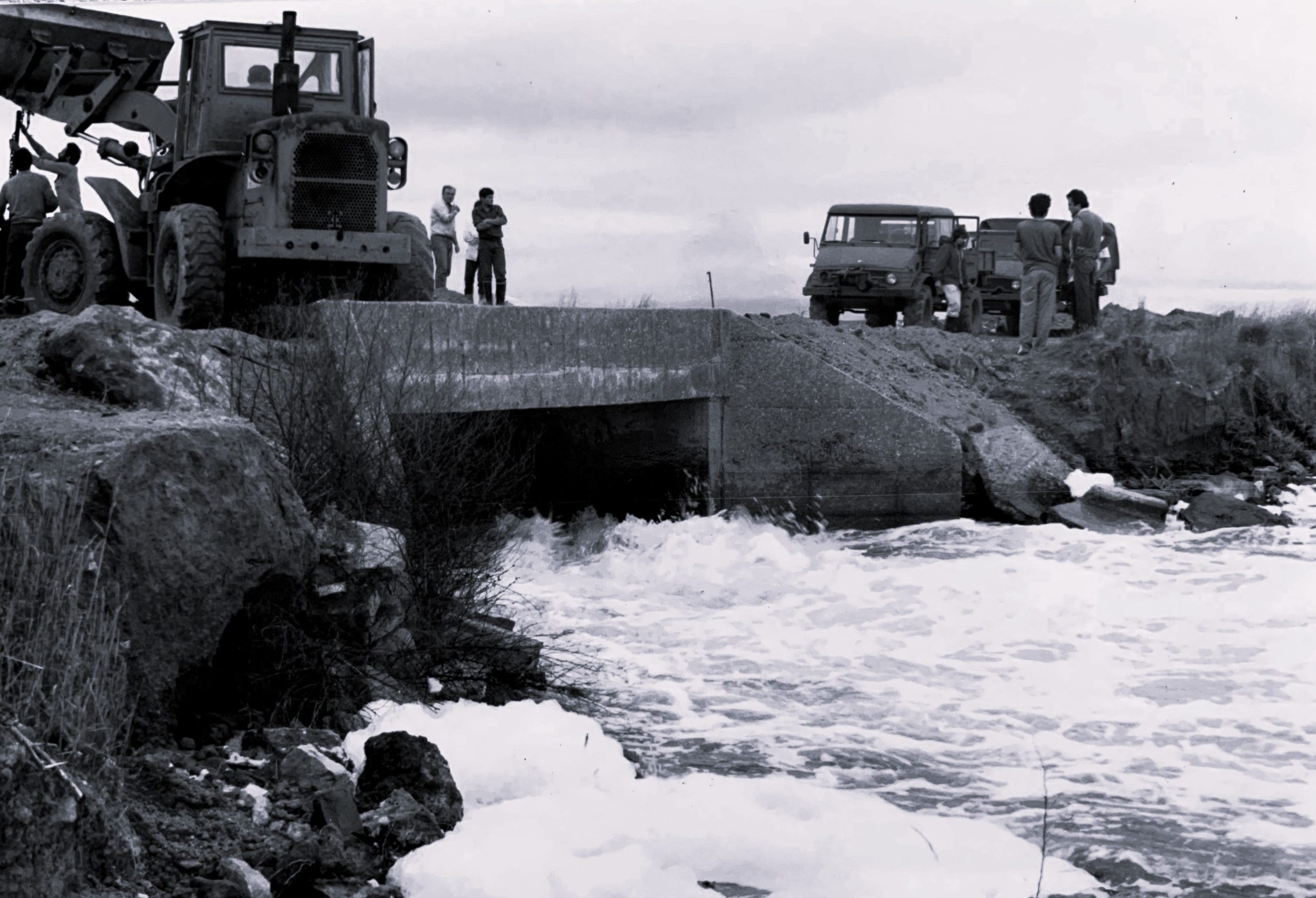 La crecida del Lago Epecuén rompió el terraplén de contención (Foto: Patricia Bonjour)
