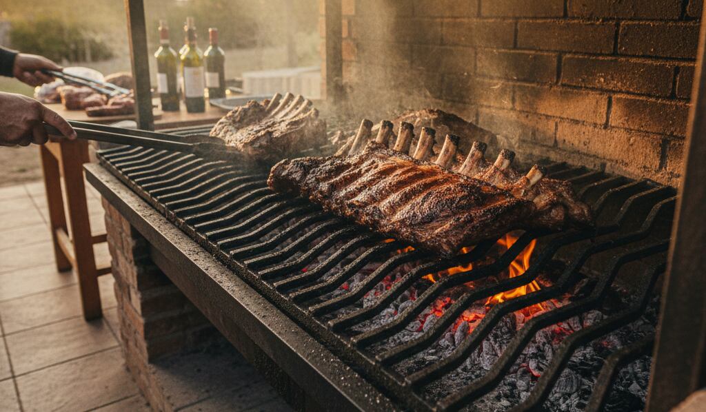 Para Petersen, el costillar tiene que estar cuatro horas en la parrilla. (Imagen ilustrativa generada con IA)