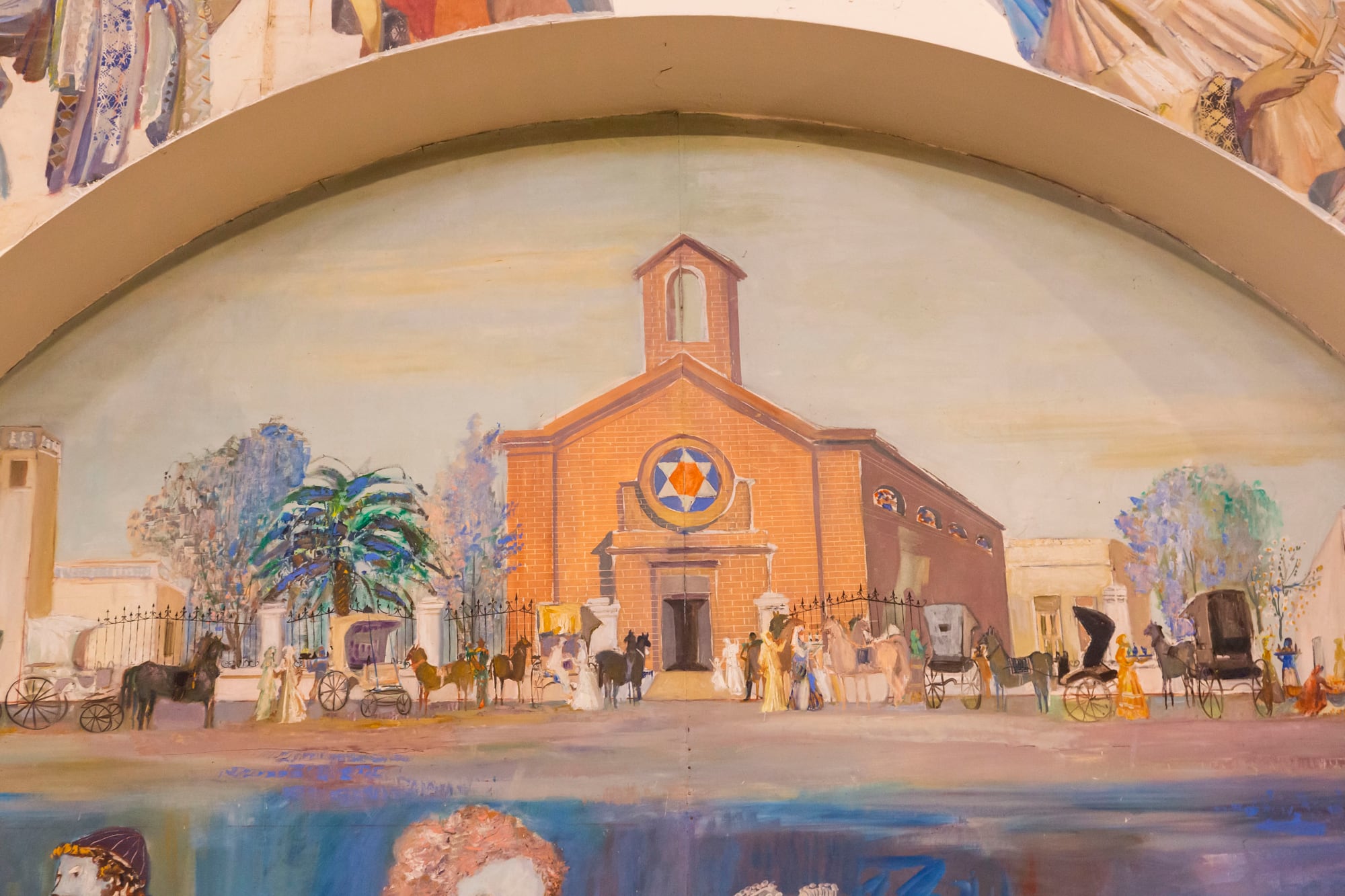 El pueblo es el escenario donde se desarrolla la vida pintada de Santa Ana